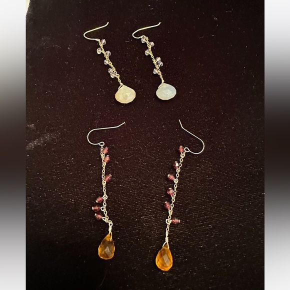 GORJANA Semi-precious stones drop earrings (2 pair in this listing) - Picture 3 of 6